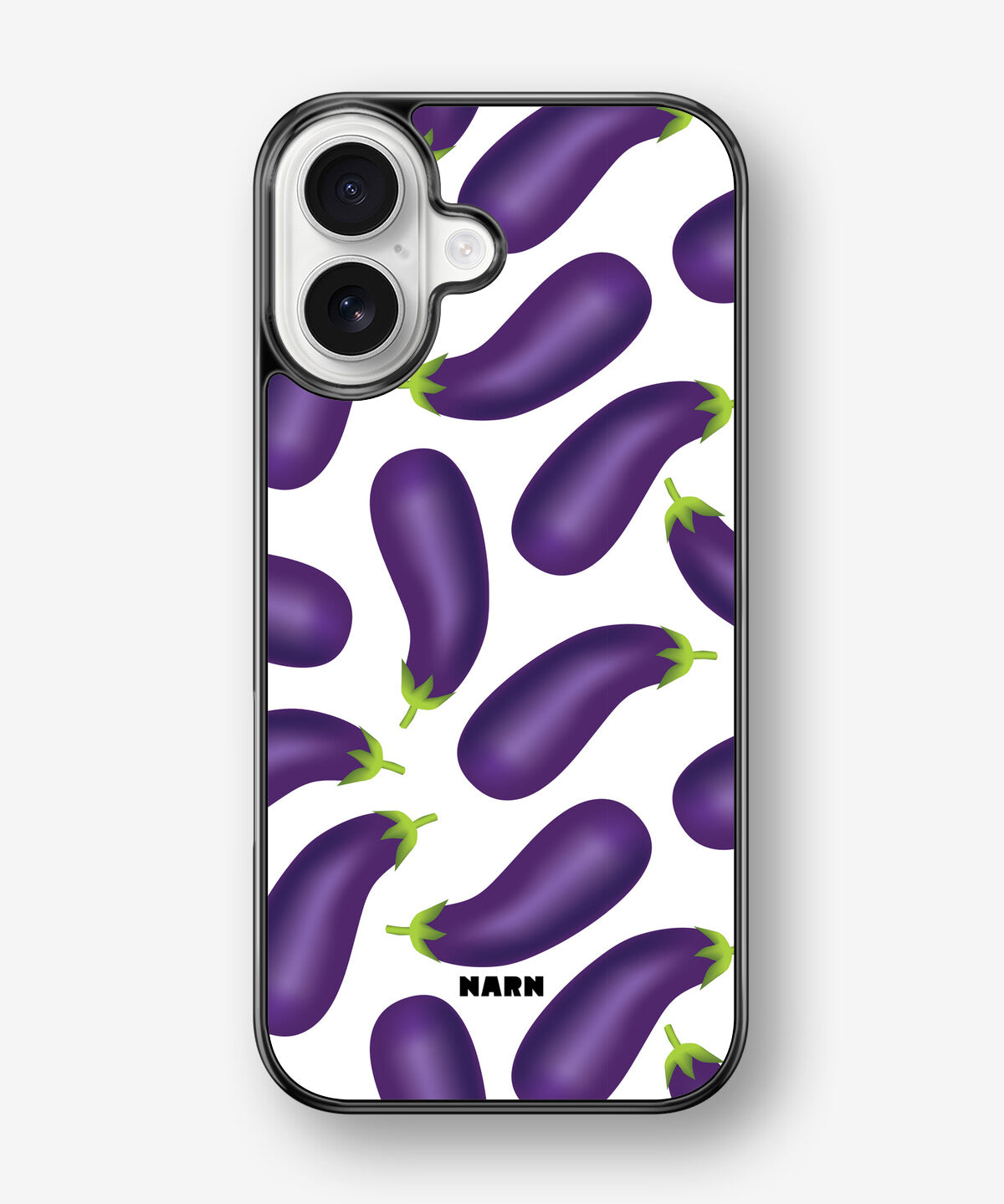 iPhone 17 Hard Case – Eggplant Pattern - View 1