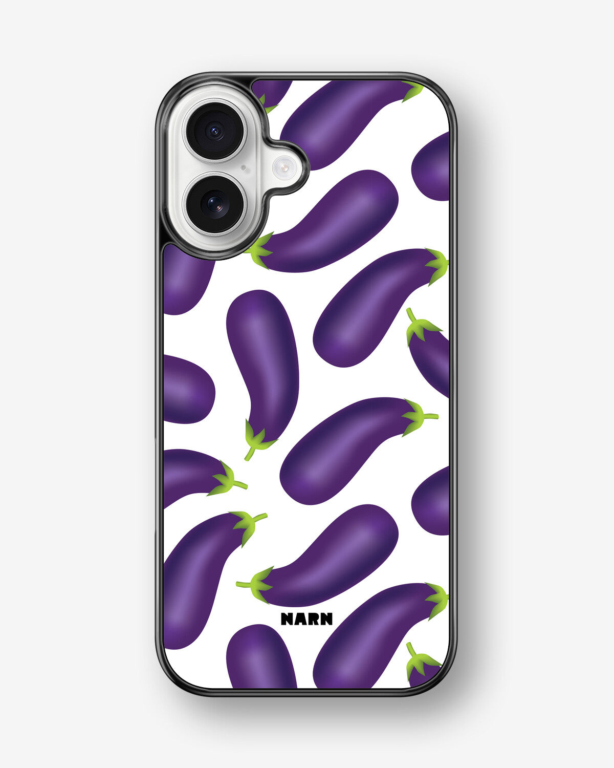 iPhone 17 Hard Case – Eggplant Pattern - View 1
