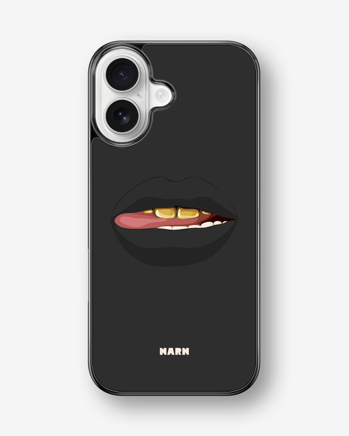iPhone 17 Hard Case – Golden Lips - View 1