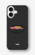 iPhone 17 Hard Case – Golden Lips - View 1