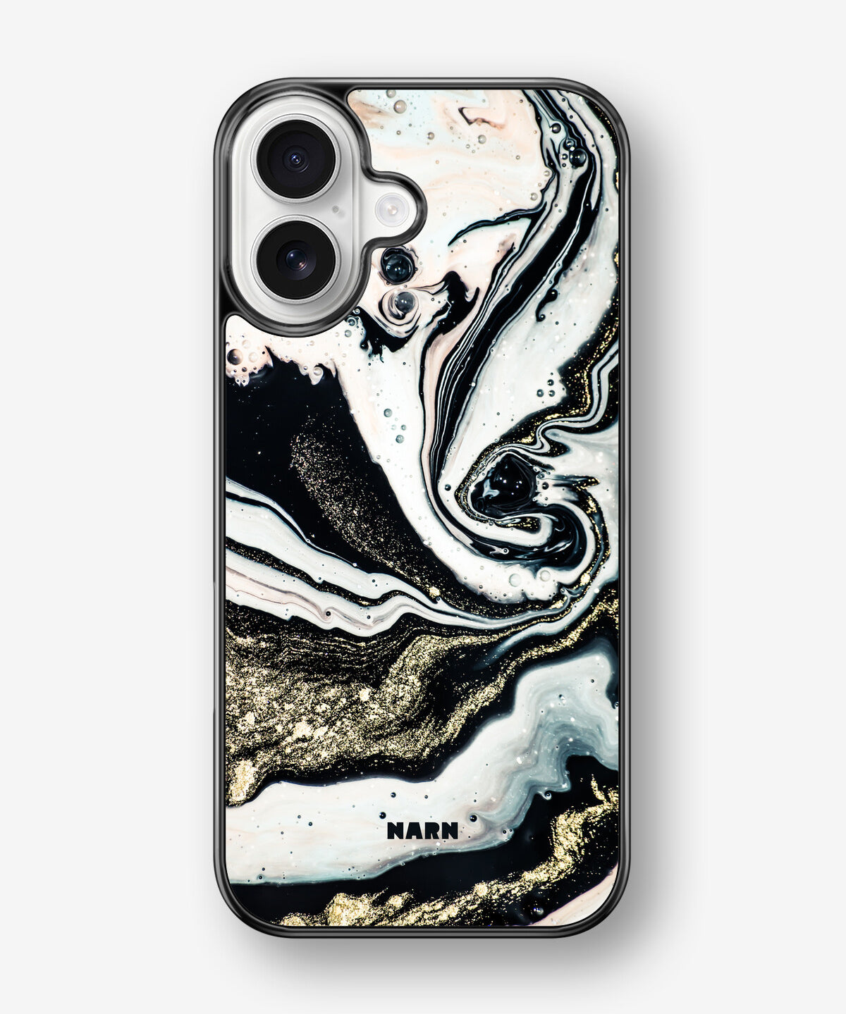 iPhone 17 Hard Case – Golden Swirl - View 1