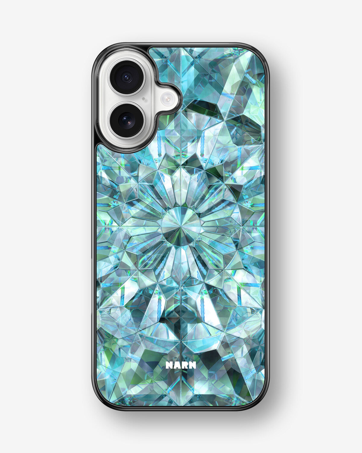 iPhone 17 Hard Case – Green Crystals - View 1