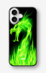 iPhone 17 Hard Case – Green Flames Dragon - View 1