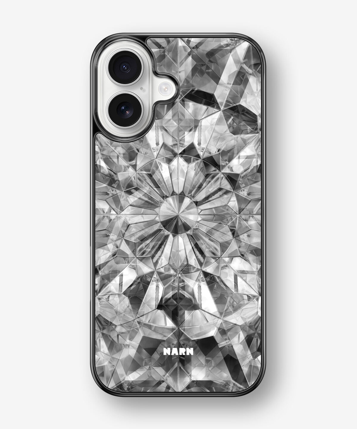 iPhone 17 Hard Case – Grey Crystals - View 1