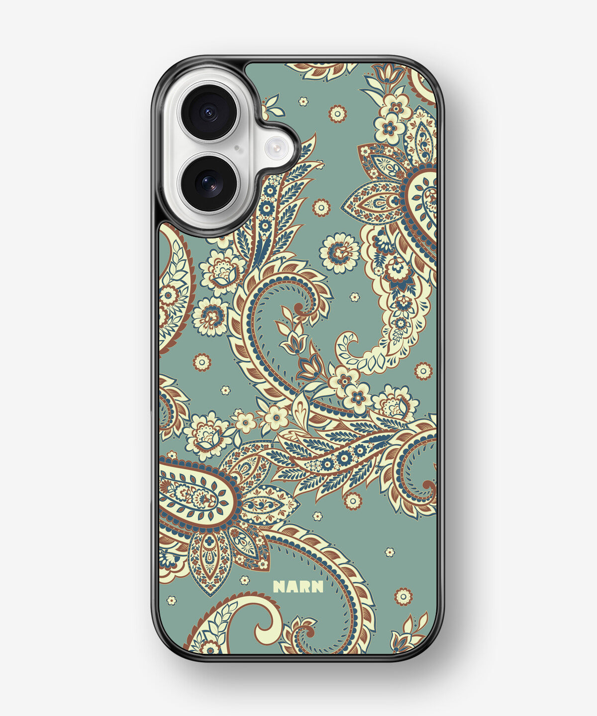 iPhone 17 Hard Case – Paisley Green - View 1
