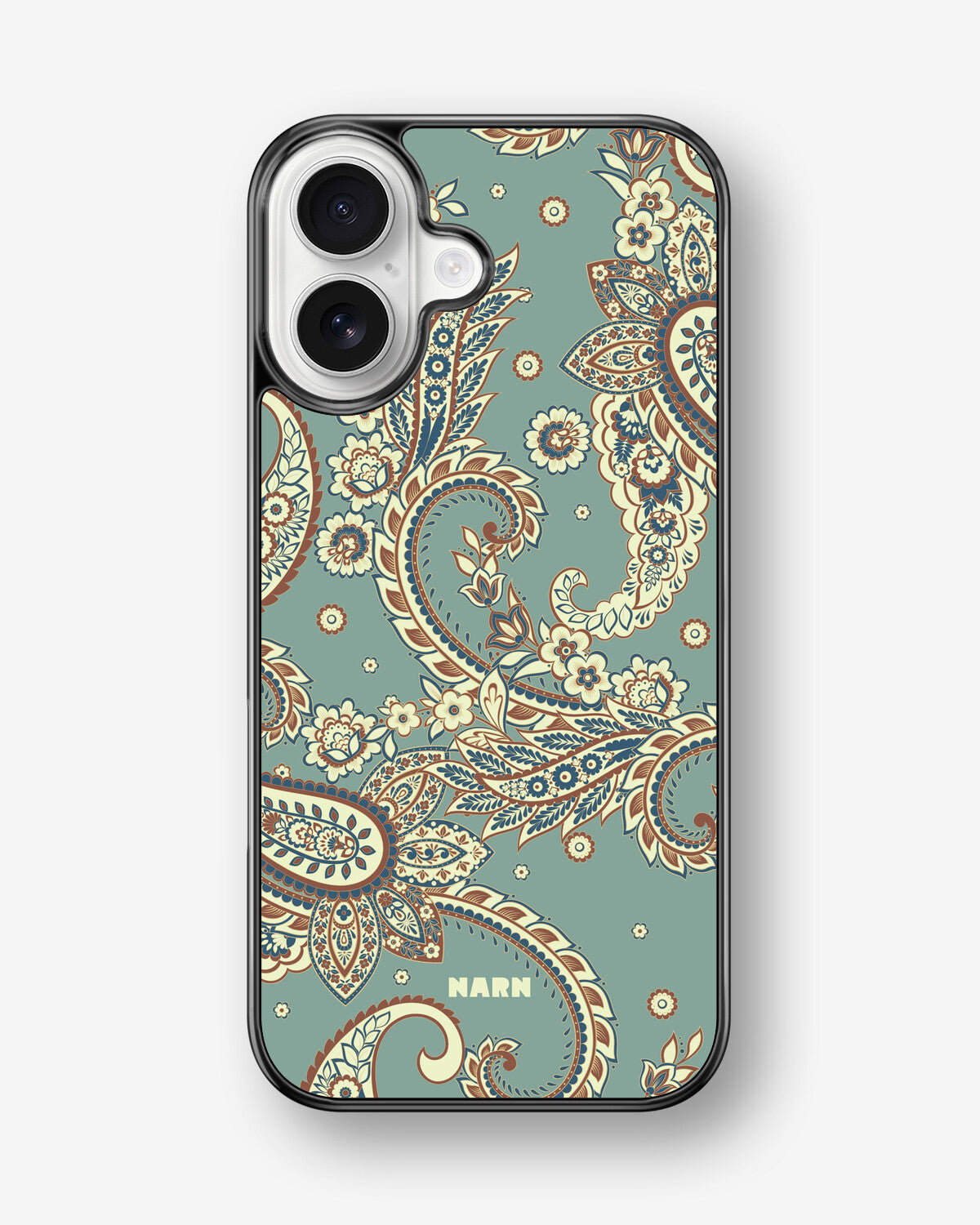 iPhone 17 Hard Case – Paisley Green - View 1