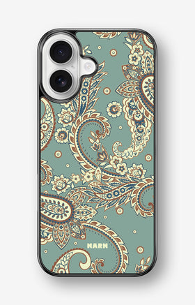 iPhone 17 Hard Case – Paisley Green - View 1