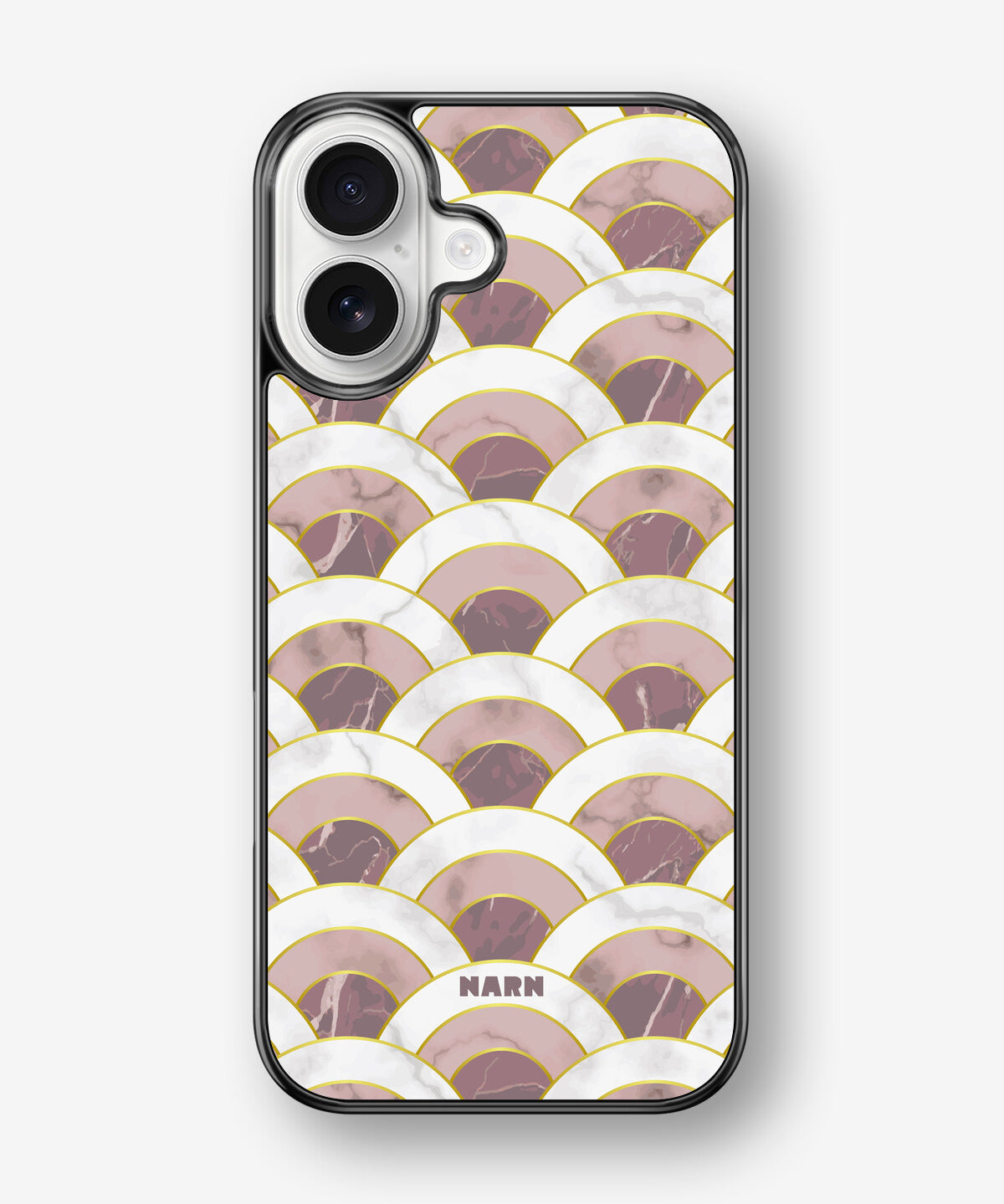iPhone 17 Hard Case – Pink Marble Waves - View 1