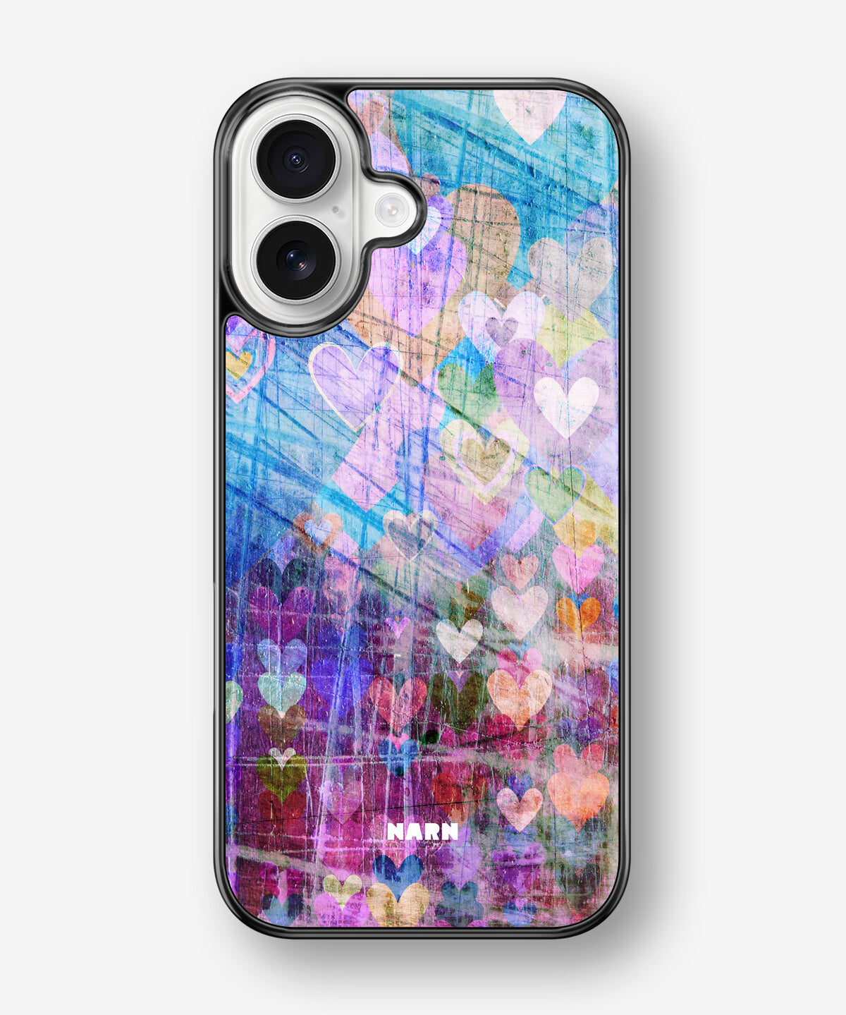 iPhone 17 Hard Case – Purple Hearts - View 1