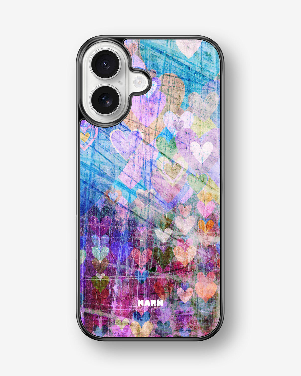 iPhone 17 Hard Case – Purple Hearts - View 1