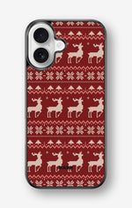 iPhone 17 Hard Case – Reindeer Knit - View 1