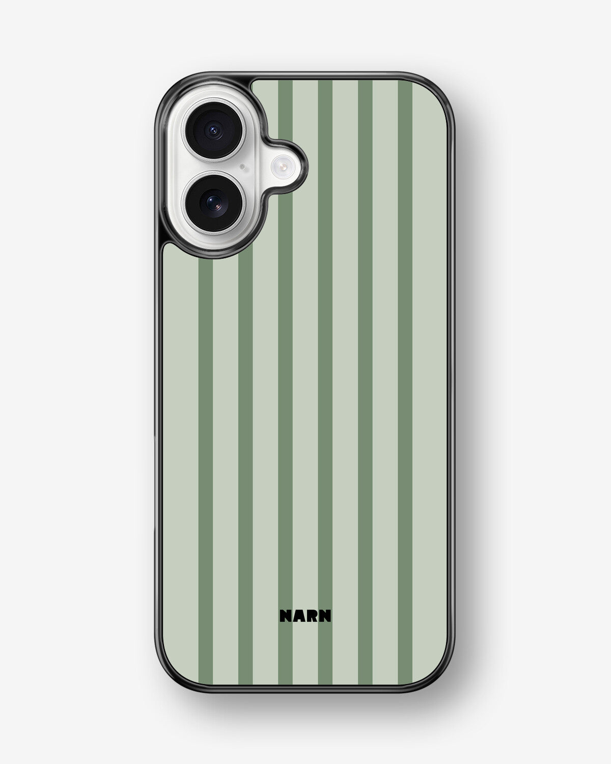 iPhone 17 Hard Case – Sage Stripes - View 1
