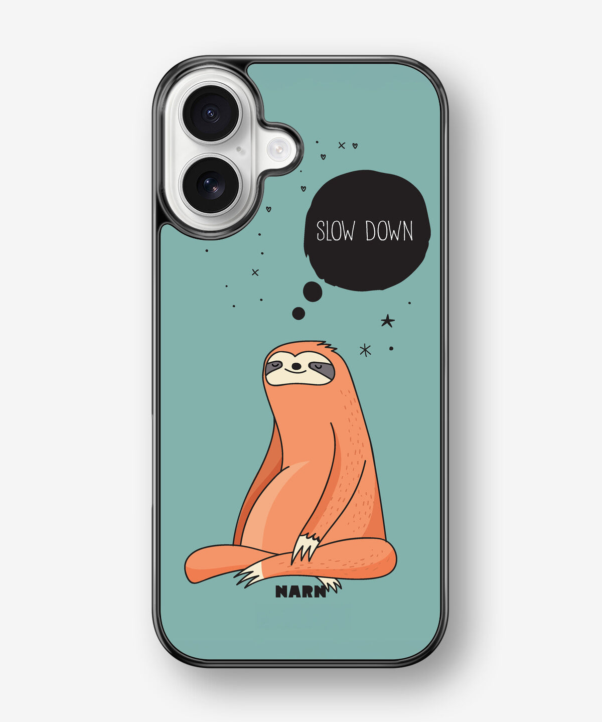 iPhone 17 Hard Case – Slow Down Sloth - View 1