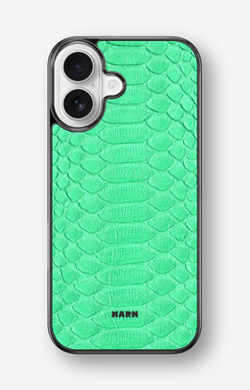 iPhone 17 Hard Case – Turquoise Snake - View 1