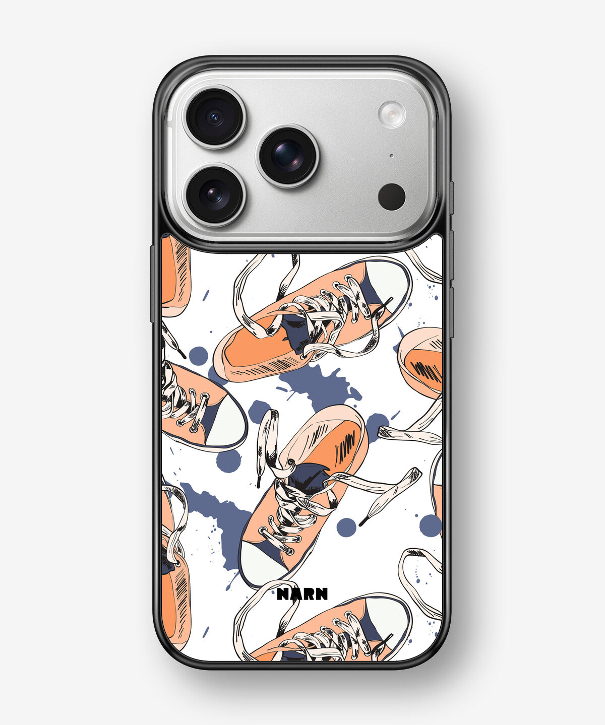 iPhone 17 Pro Hard Case – Apricot Sneakers - View 1