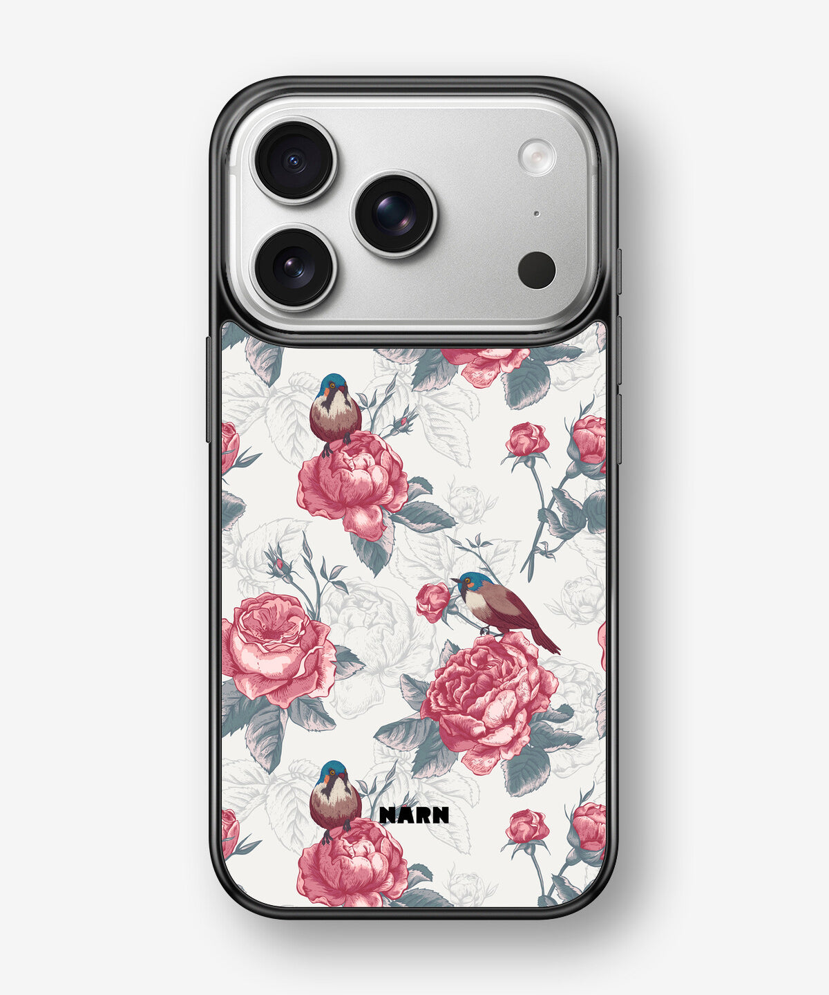 iPhone 17 Pro Hard Case – Birds Among Roses - View 1