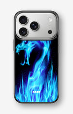 iPhone 17 Pro Hard Case – Blue Flames Dragon - View 1