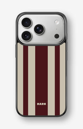 iPhone 17 Pro Hard Case – Bordeaux Stripe - View 1