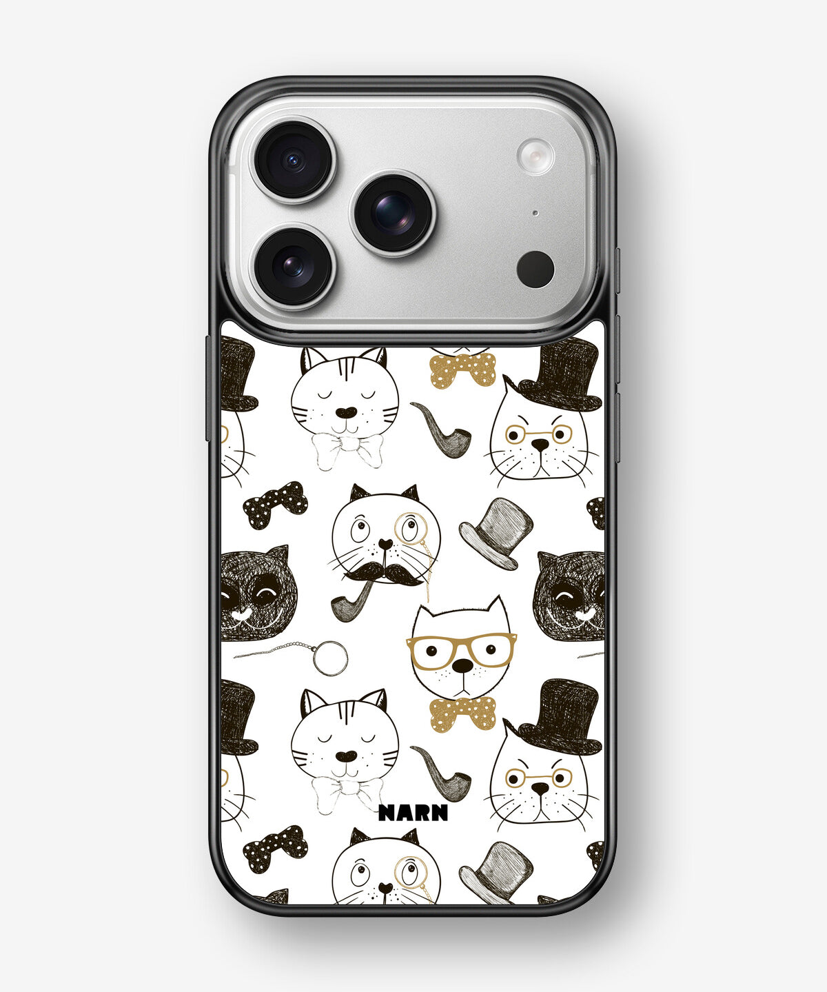 iPhone 17 Pro Hard Case – Cartoon Cats - View 1