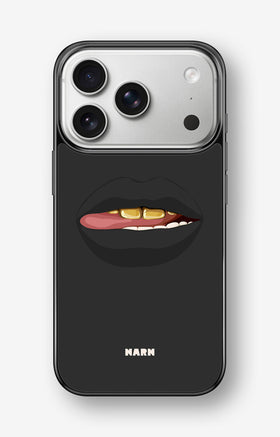 iPhone 17 Pro Hard Case – Golden Lips - View 1