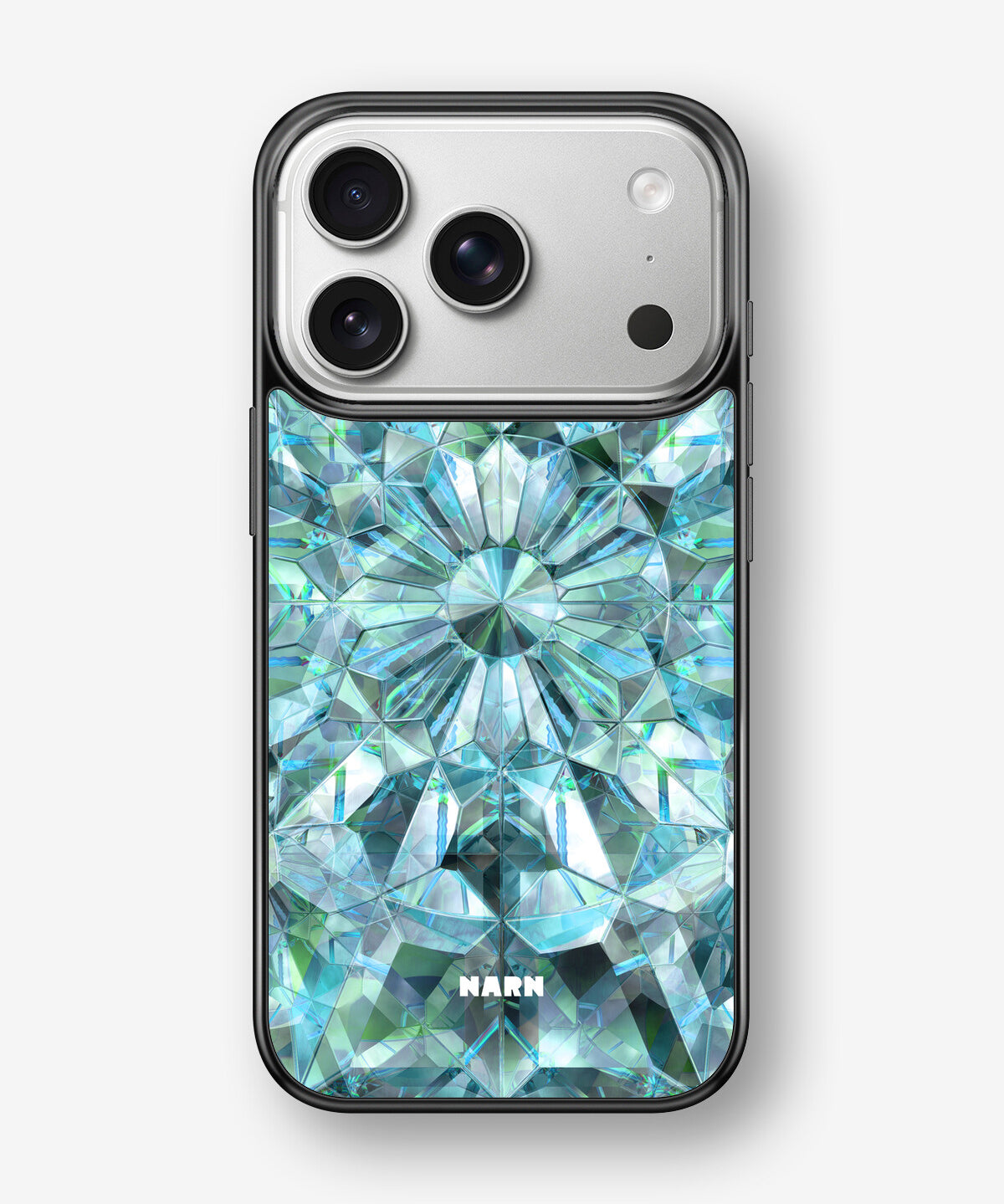 iPhone 17 Pro Hard Case – Green Crystals - View 1
