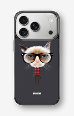 iPhone 17 Pro Hard Case – Hipster Cat - View 1