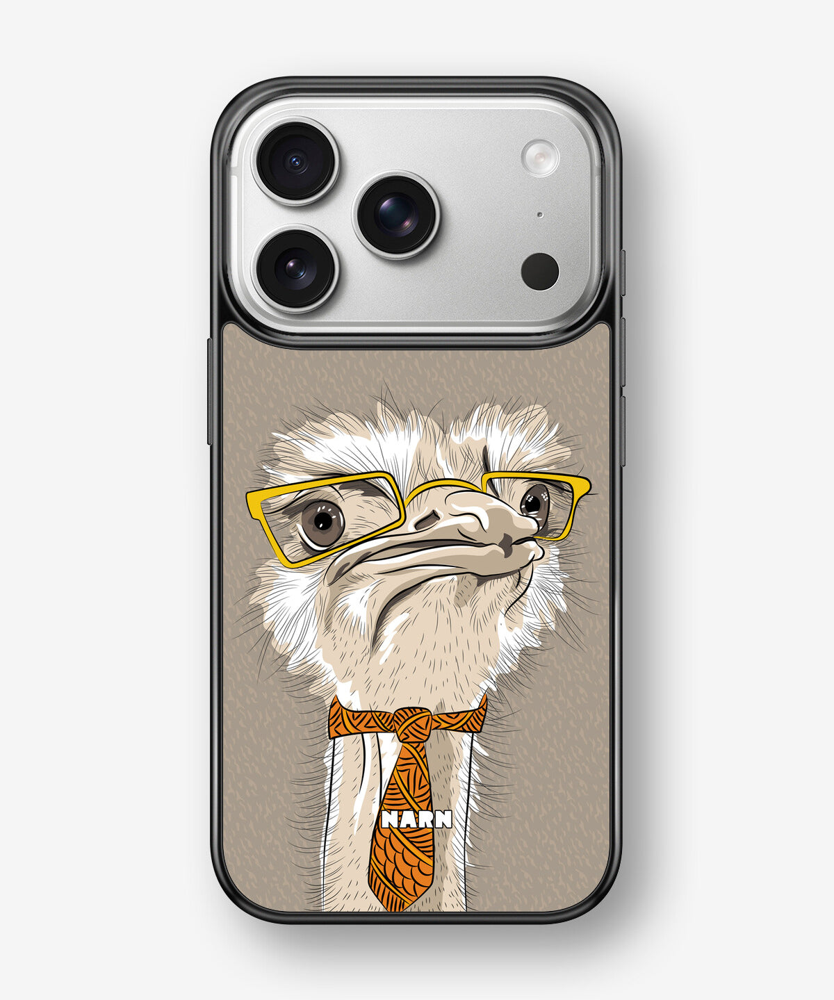 iPhone 17 Pro Hard Case – Hipster Ostrich - View 1