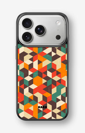 iPhone 17 Pro Hard Case – Retro Geometric - View 1
