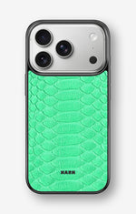 iPhone 17 Pro Hard Case – Turquoise Snake - View 1