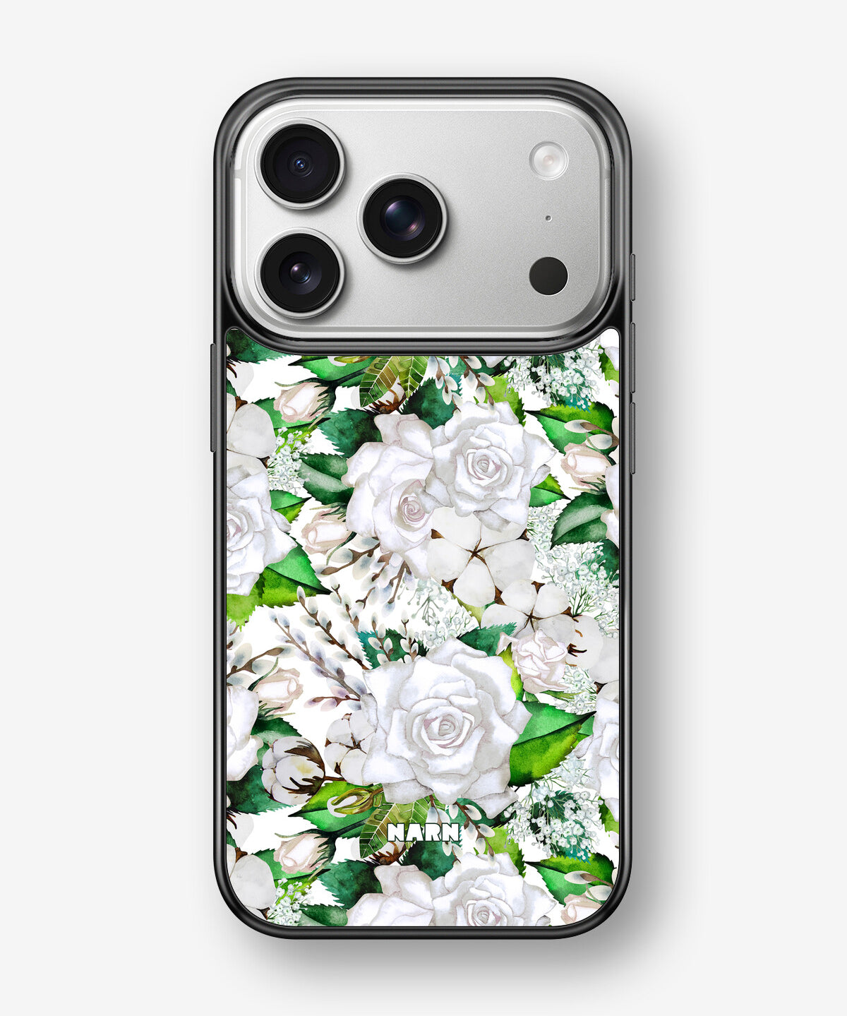 iPhone 17 Pro Hard Case – White Bloom - View 1