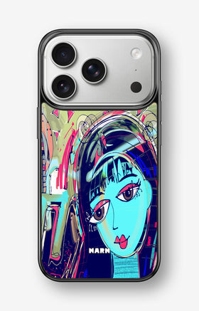 iPhone 17 Pro Max Hard Case – Abstract Cat - View 1