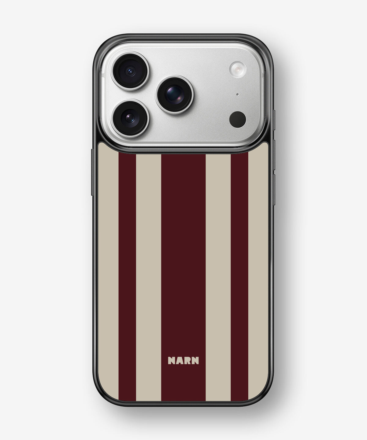 iPhone 17 Pro Max Hard Case – Bordeaux Stripe - View 1