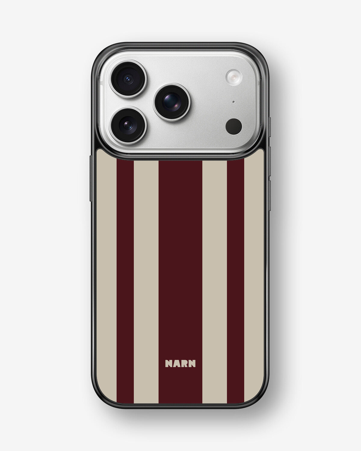 iPhone 17 Pro Max Hard Case – Bordeaux Stripe - View 1