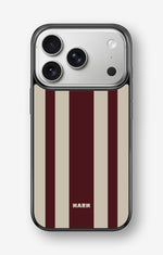 iPhone 17 Pro Max Hard Case – Bordeaux Stripe - View 1