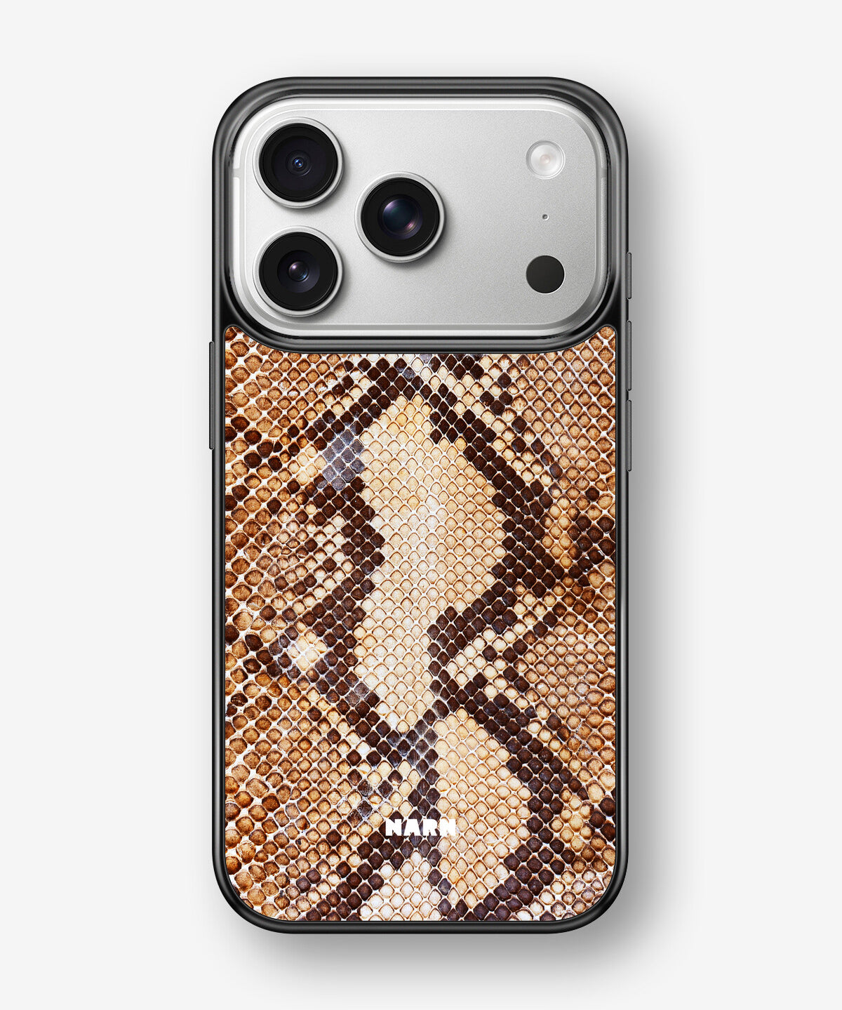 iPhone 17 Pro Max Hard Case – Brown Snakeskin - View 1