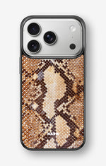iPhone 17 Pro Max Hard Case – Brown Snakeskin - View 1