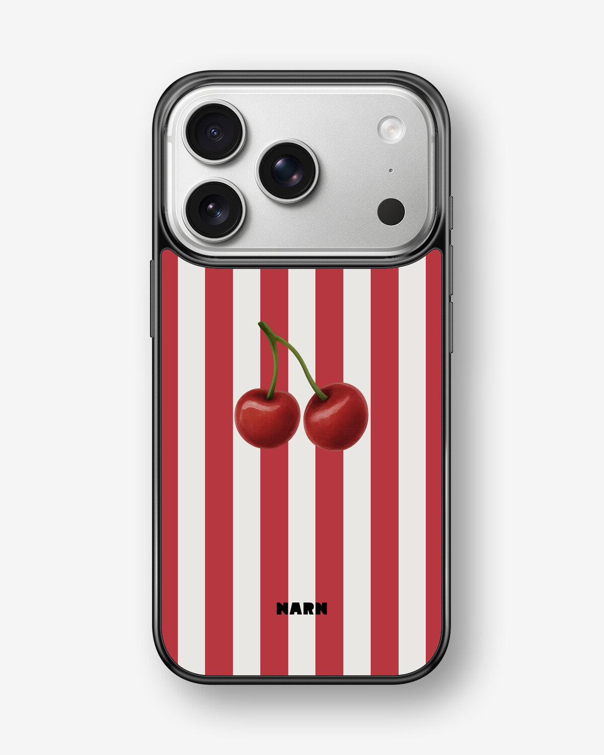 iPhone 17 Pro Max Hard Case – Cherry Stripes - View 1