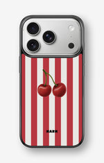 iPhone 17 Pro Max Hard Case – Cherry Stripes - View 1