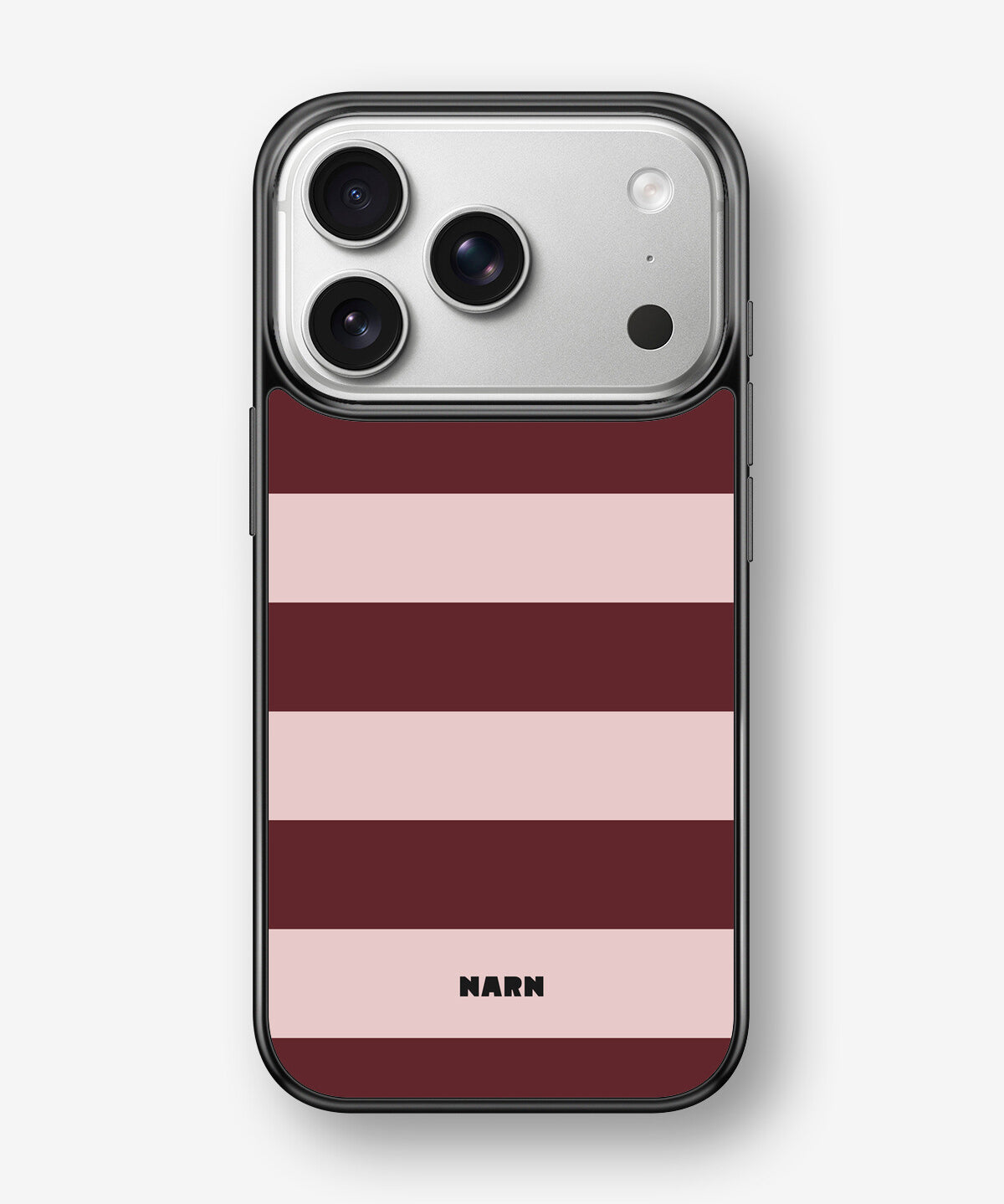 iPhone 17 Pro Max Hard Case – Cranberry Stripe - View 1
