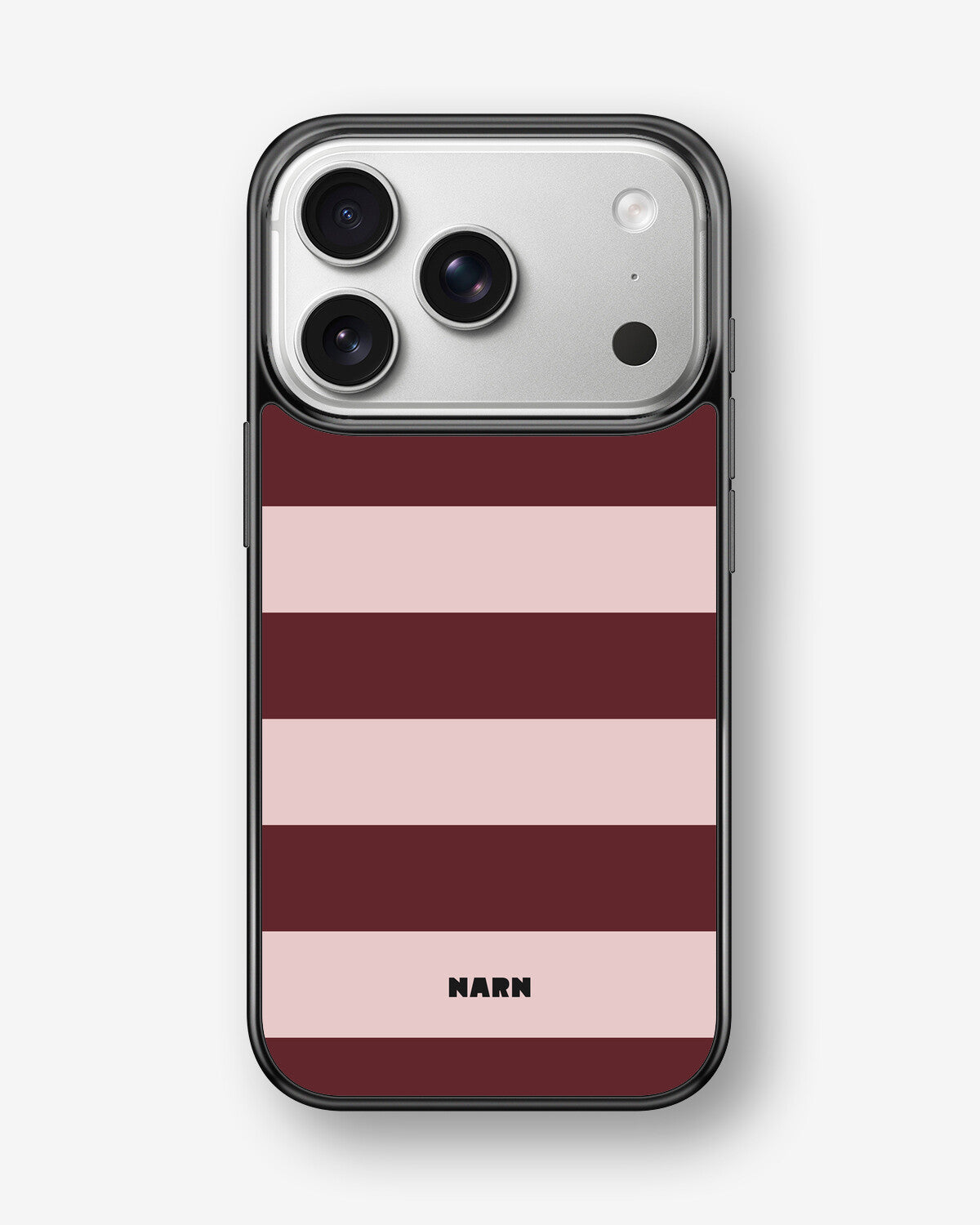 iPhone 17 Pro Max Hard Case – Cranberry Stripe - View 1