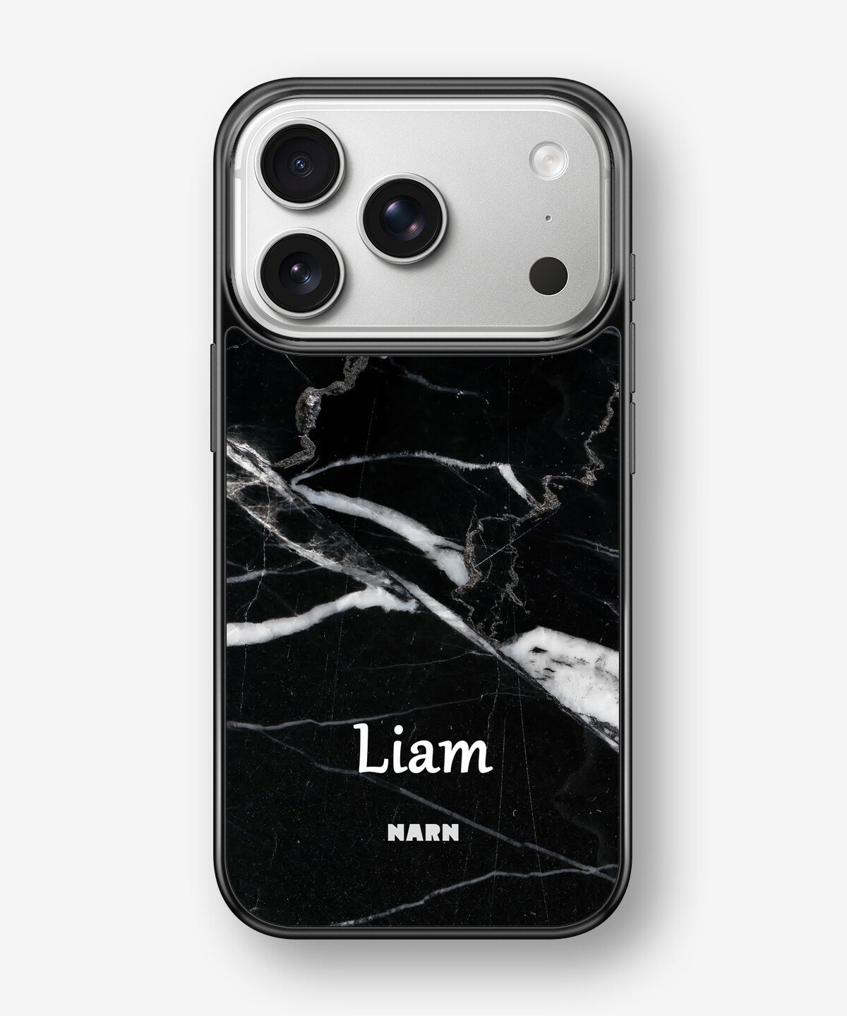 iPhone 17 Pro Max Hard Case – Custom - Black Marble - View 1