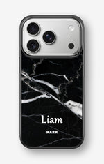 iPhone 17 Pro Max Hard Case – Custom - Black Marble - View 1