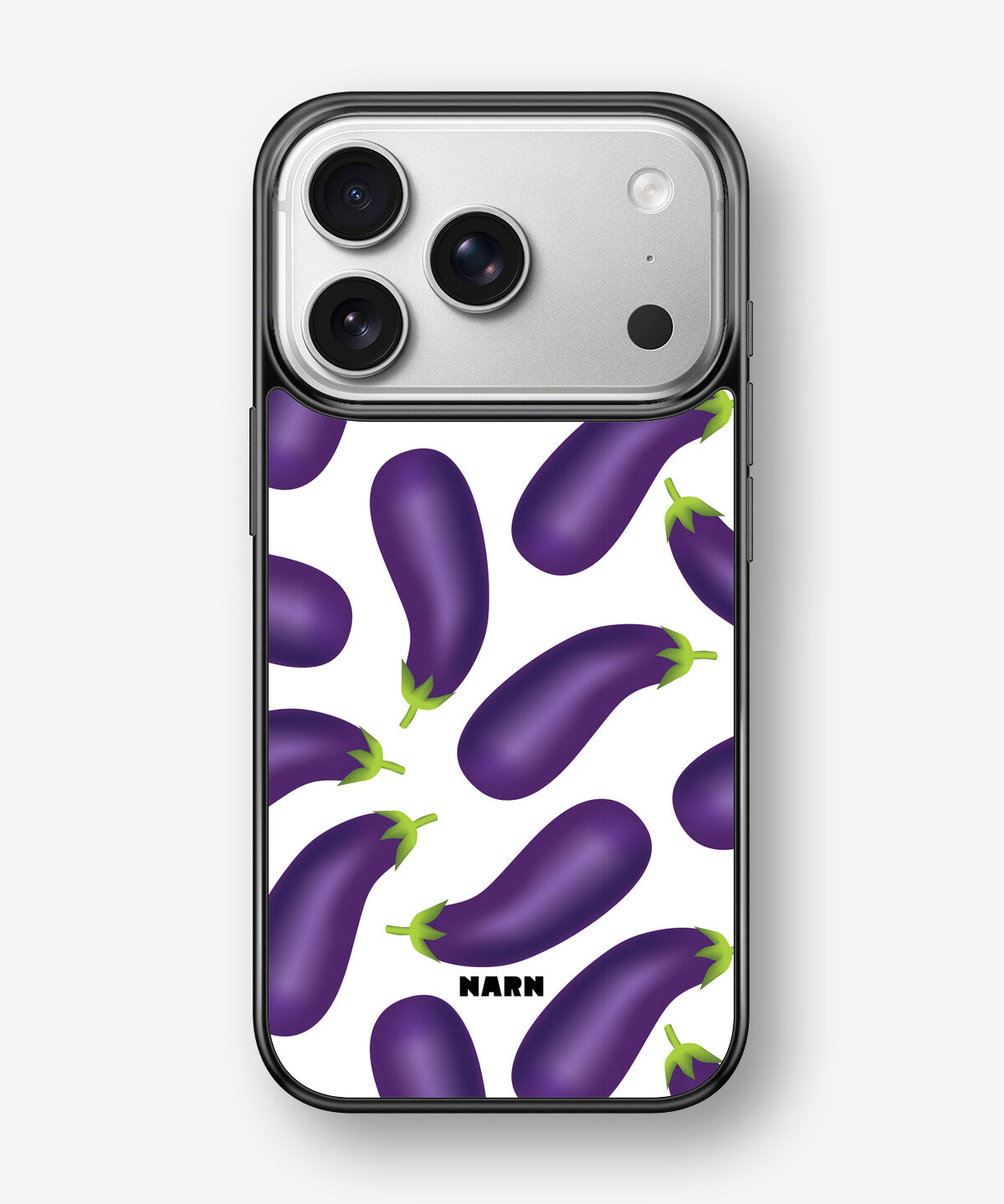 iPhone 17 Pro Max Hard Case – Eggplant Pattern - View 1
