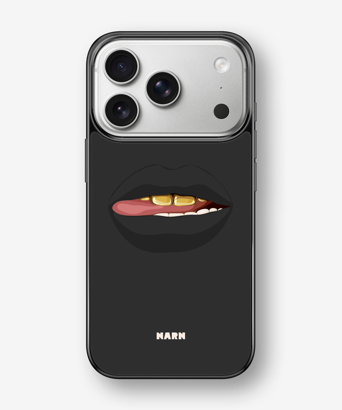 iPhone 17 Pro Max Hard Case – Golden Lips - View 1