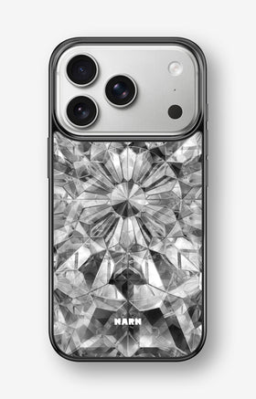 iPhone 17 Pro Max Hard Case – Grey Crystals - View 1