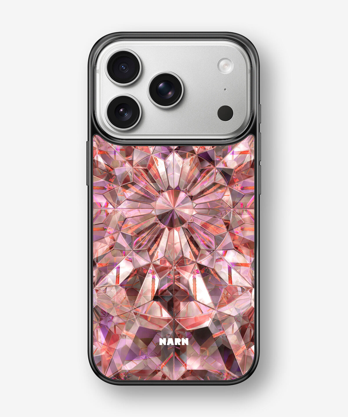 iPhone 17 Pro Max Hard Case – Pink Crystals - View 1