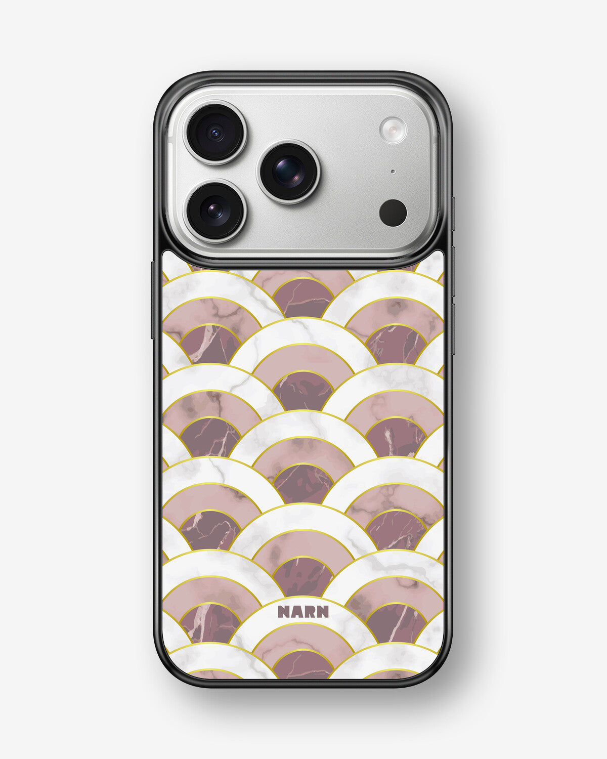 iPhone 17 Pro Max Hard Case – Pink Marble Waves - View 1