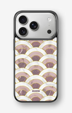 iPhone 17 Pro Max Hard Case – Pink Marble Waves - View 1