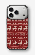 iPhone 17 Pro Max Hard Case – Reindeer Knit - View 1