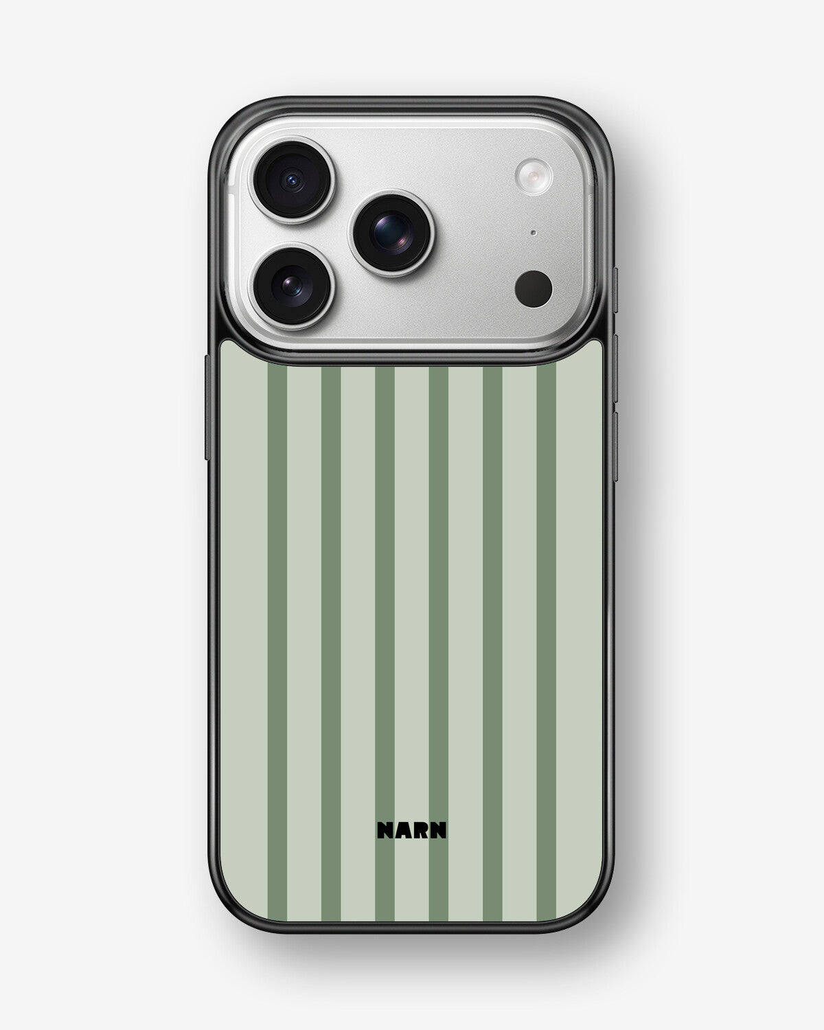 iPhone 17 Pro Max Hard Case – Sage Stripes - View 1